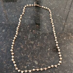 String Faux Pearl Necklace